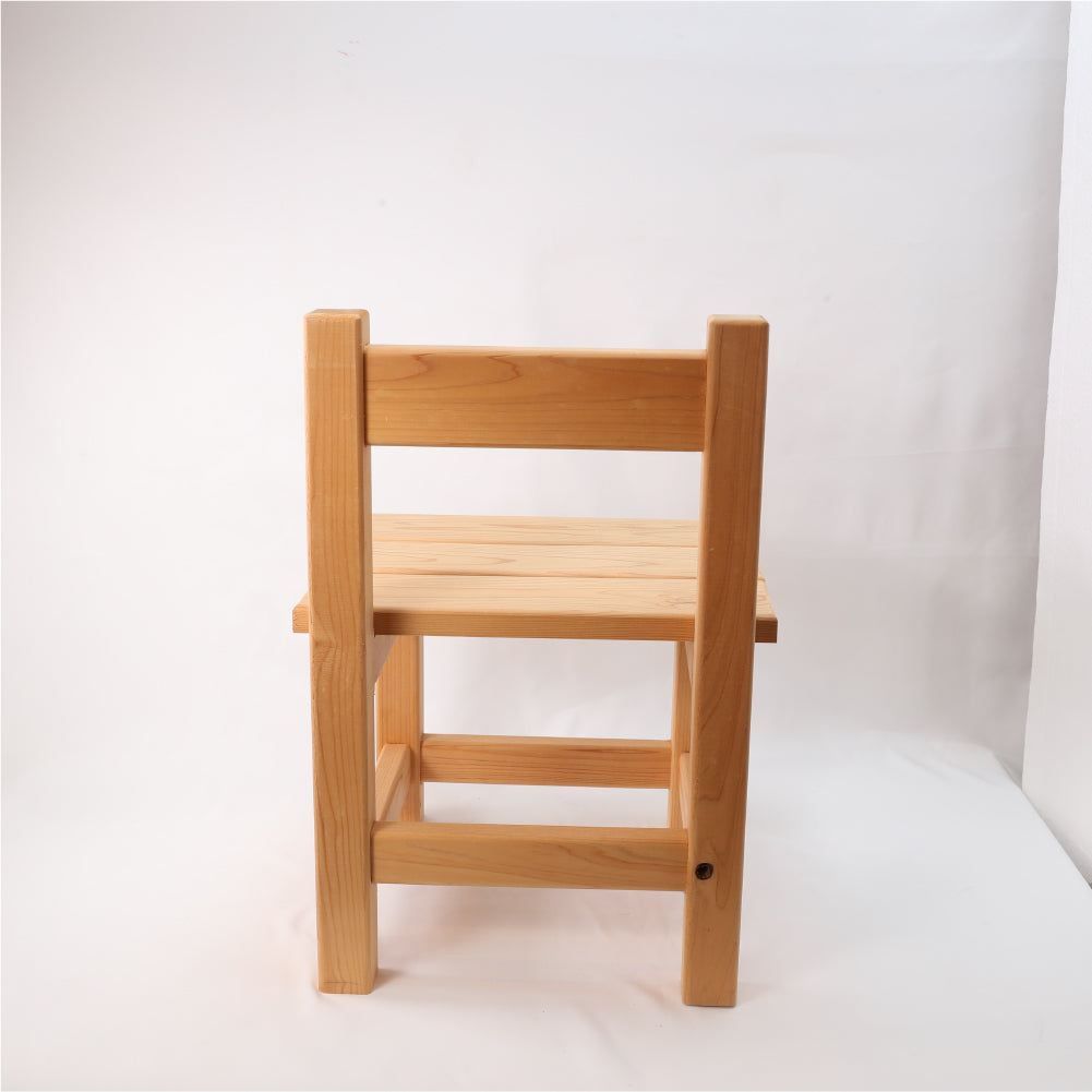 スツール チェア ナチュラル 1脚 背もたれ付き 北欧 ナチュラルウッドのラウンドスツール オーク