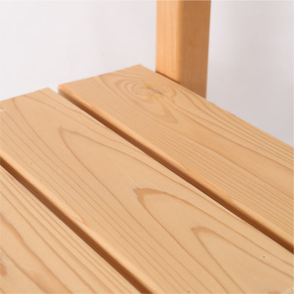 スツール チェア ナチュラル 1脚 背もたれ付き 北欧 ナチュラルウッドのラウンドスツール オーク