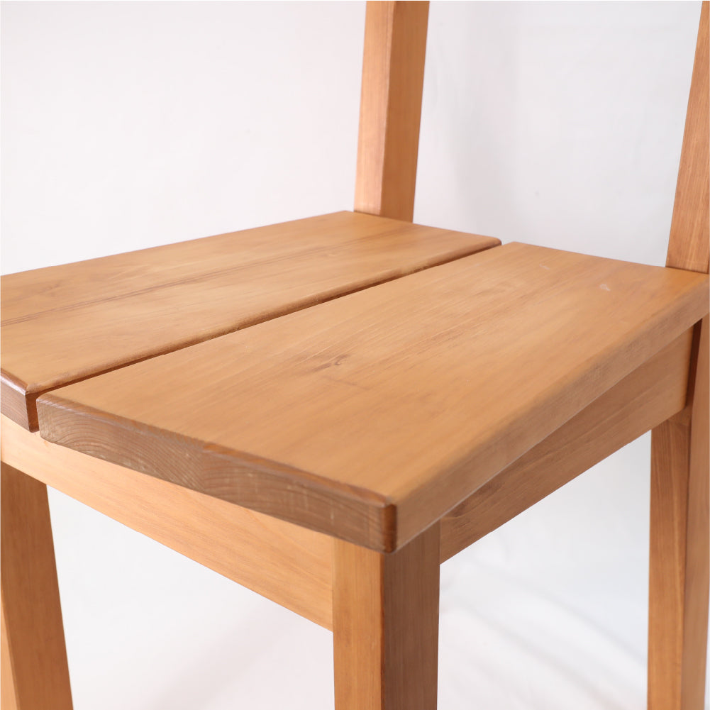 【4脚セット】スツール チェア オーク1脚 背もたれ付き 北欧 ナチュラルウッドのラウンドスツール オーク